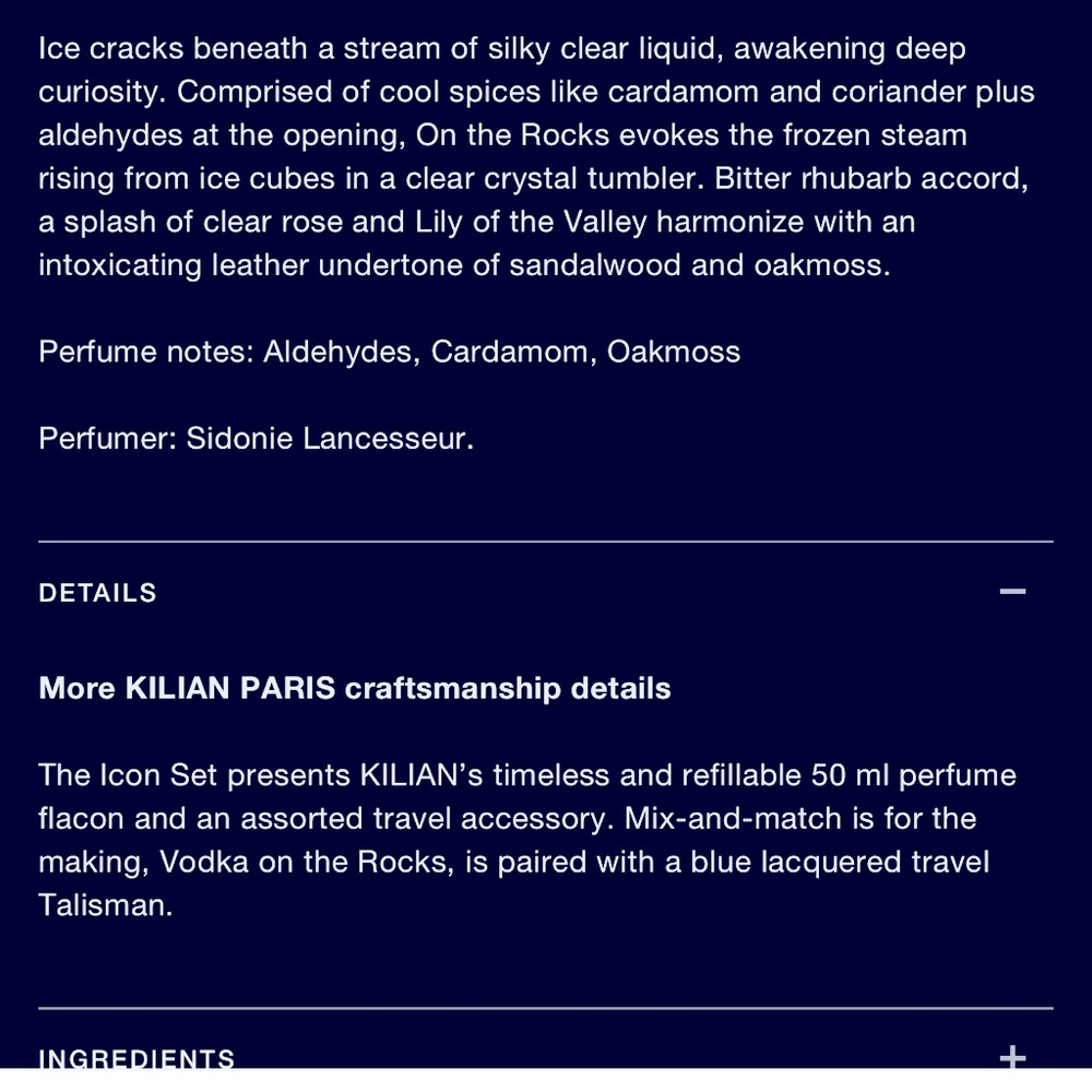Kilian Liqour Collection $200